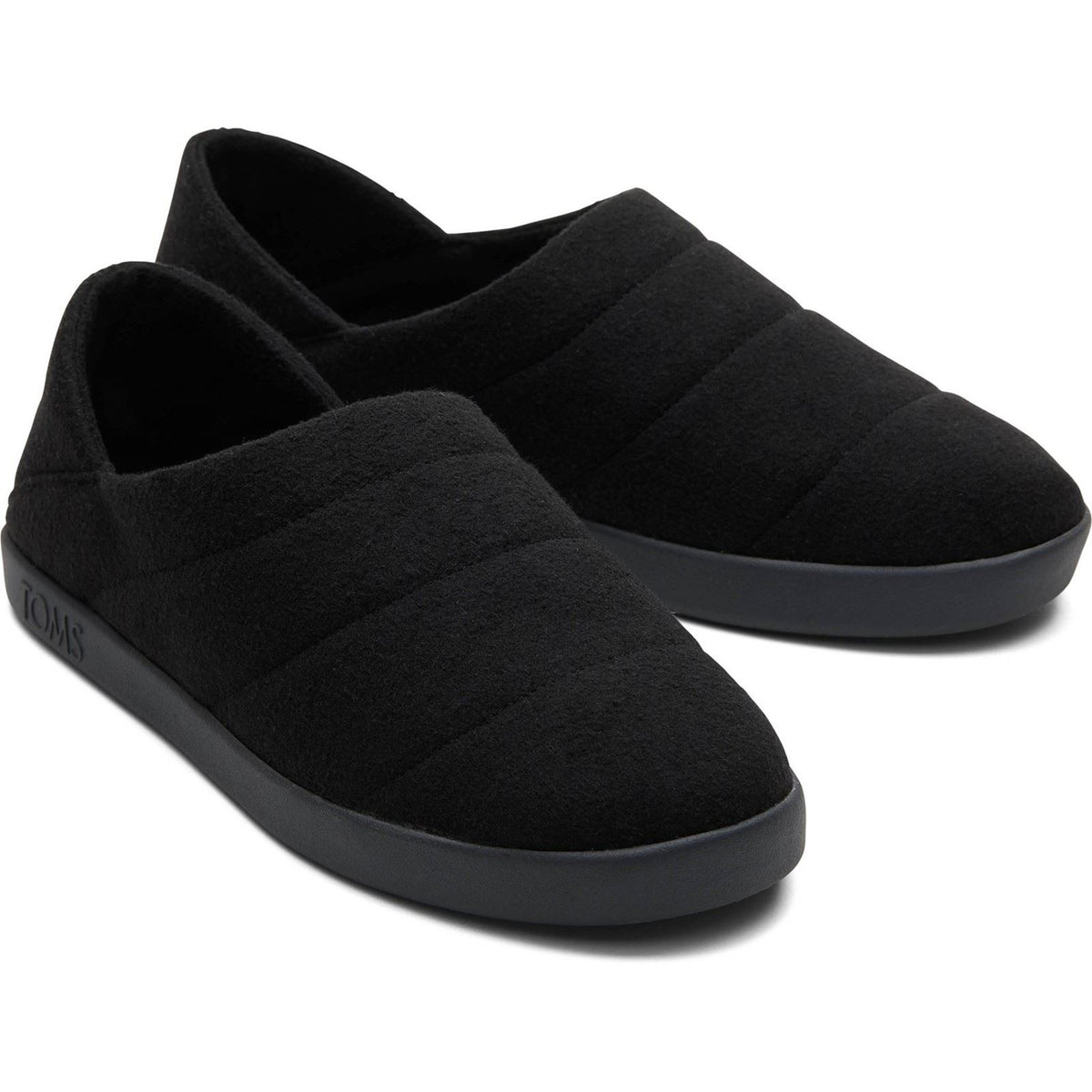 TOMS Ezra Polyester Men's Black Slippers