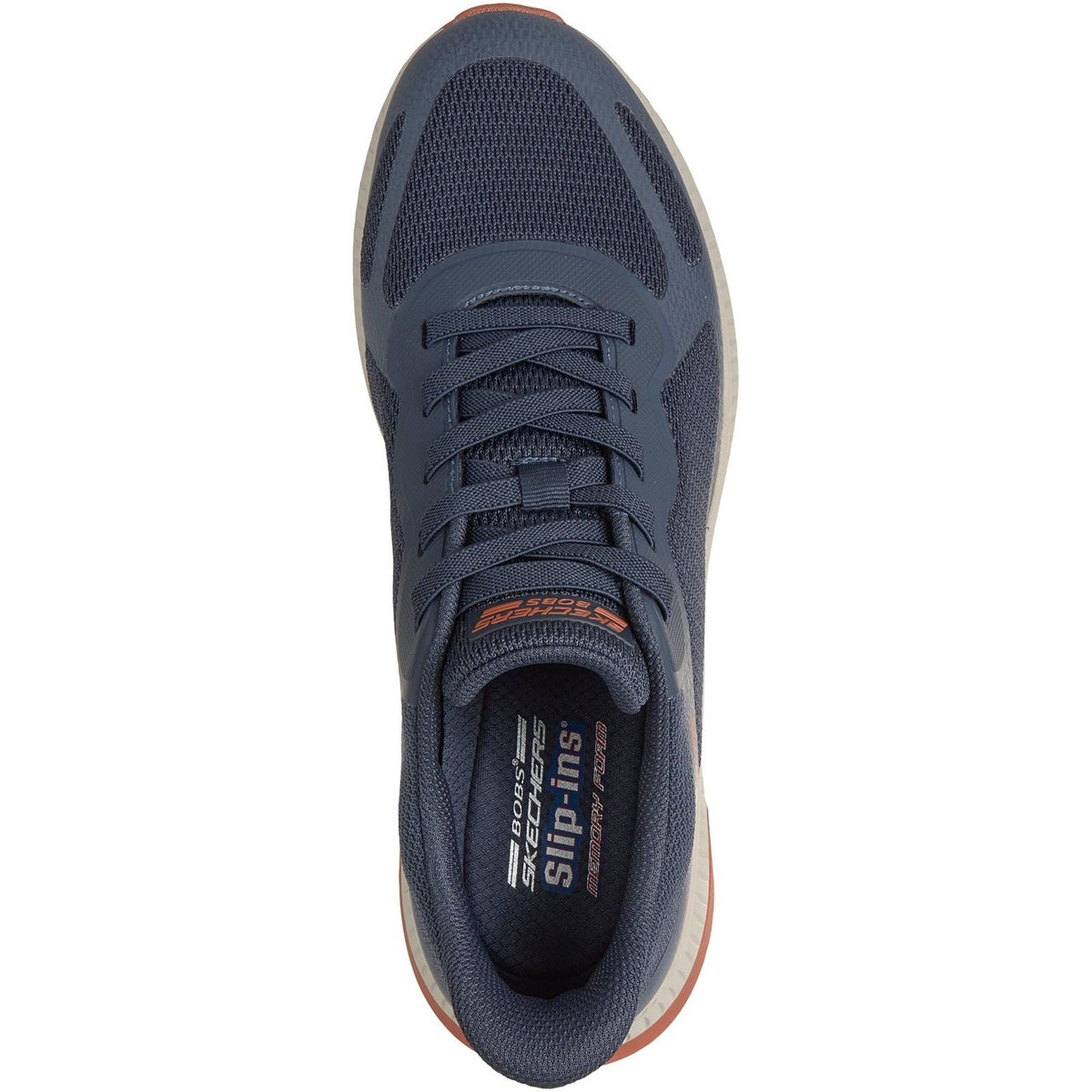 Skechers BOBS Sport Squad Chaos 4 Men's Navy/Orange Trainers