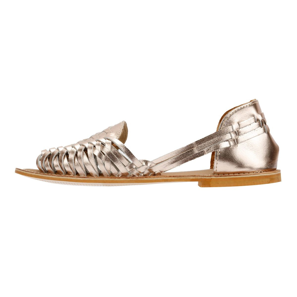 Tower London Hurache Leather Women's Gold Metallic Shoes