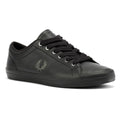 Fred Perry Baseline Leather Men's Black/Laurel Green Trainers