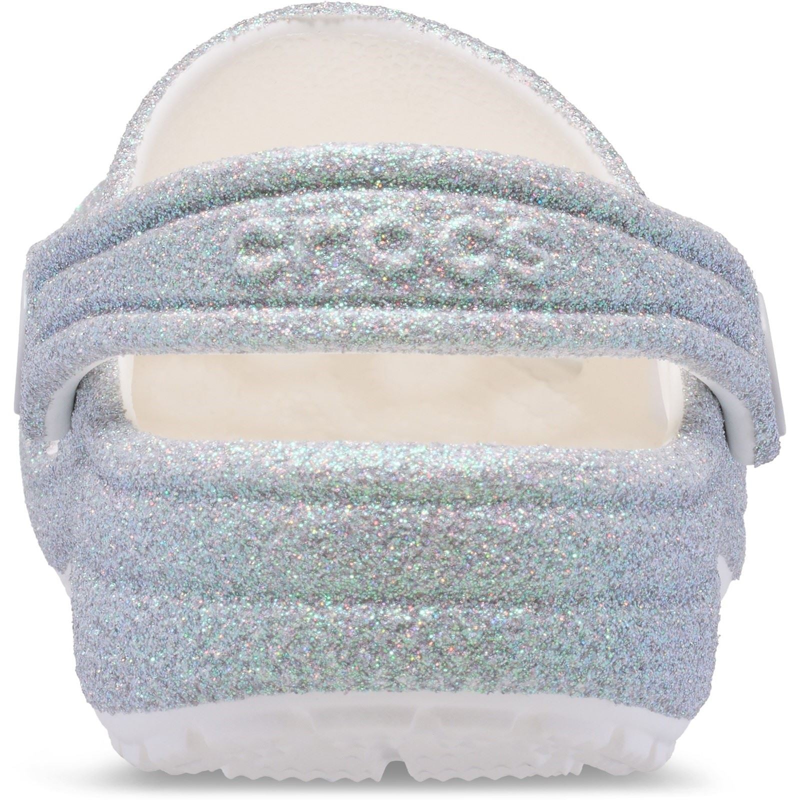 Crocs Classic Glitter Clog Synthetic White Clogs