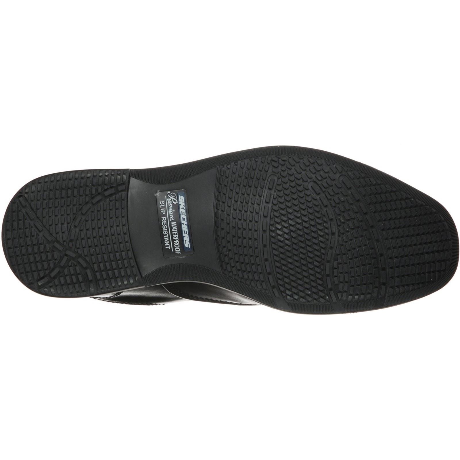 Skechers Dreston Rasmiss Leather Men's Black Standard Lace-Up Shoes