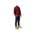 Hard Yakka Long Sleeve Check Flannel Cotton Men's Red Casual Shirt