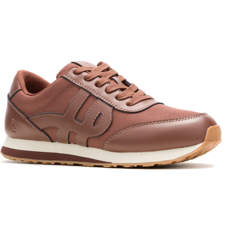 Hush Puppies Seventy8 Leather Men's Cognac Trainers