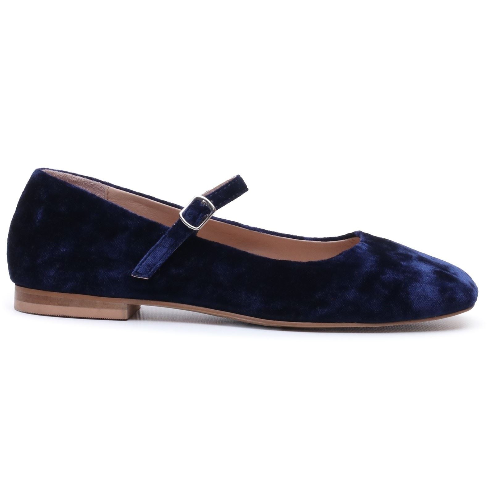 Hush Puppies Pasha Velvet Women's Navy Flats