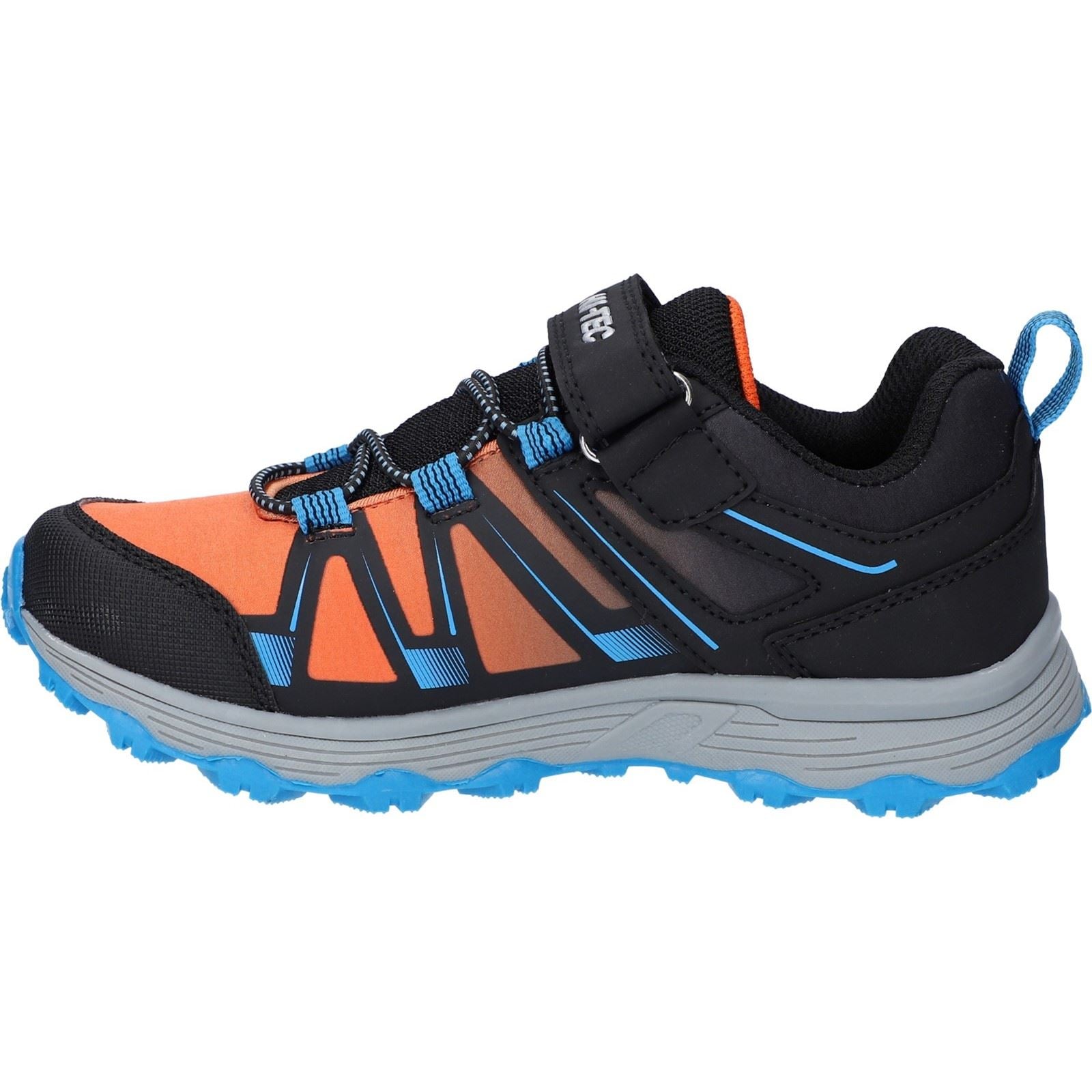 Hi-Tec SCRAPPY LOW WP JR Synthetic Black/Blue Danube/Flame Hiking Shoes