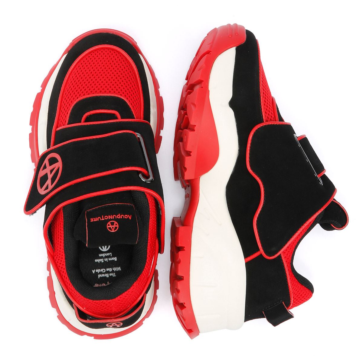 Acupuncture BG Beefer Suede Red Trainers