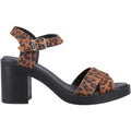 Hush Puppies Georgia Leather Women's Leopard Sandals