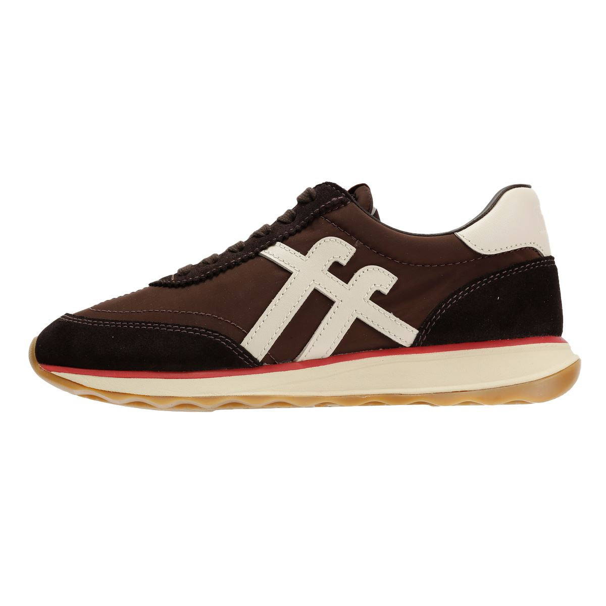 FitFlop Retro-Q FF Nylon Women's Chocolate Brown/Paris Beige Trainers