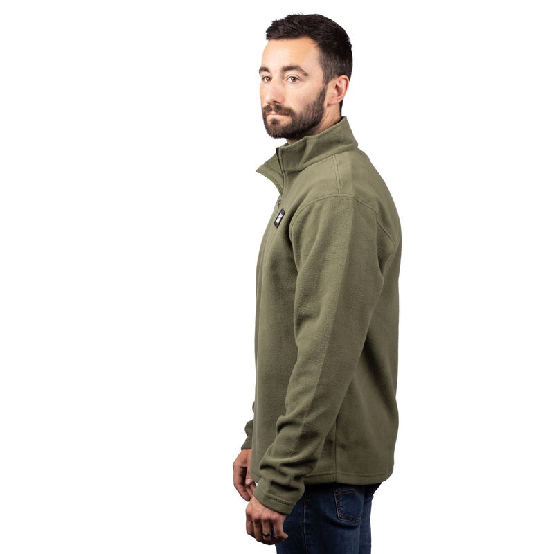 Caterpillar Cat Microfleece Quarter Zip Synthetic Men's Green Sweatshirt