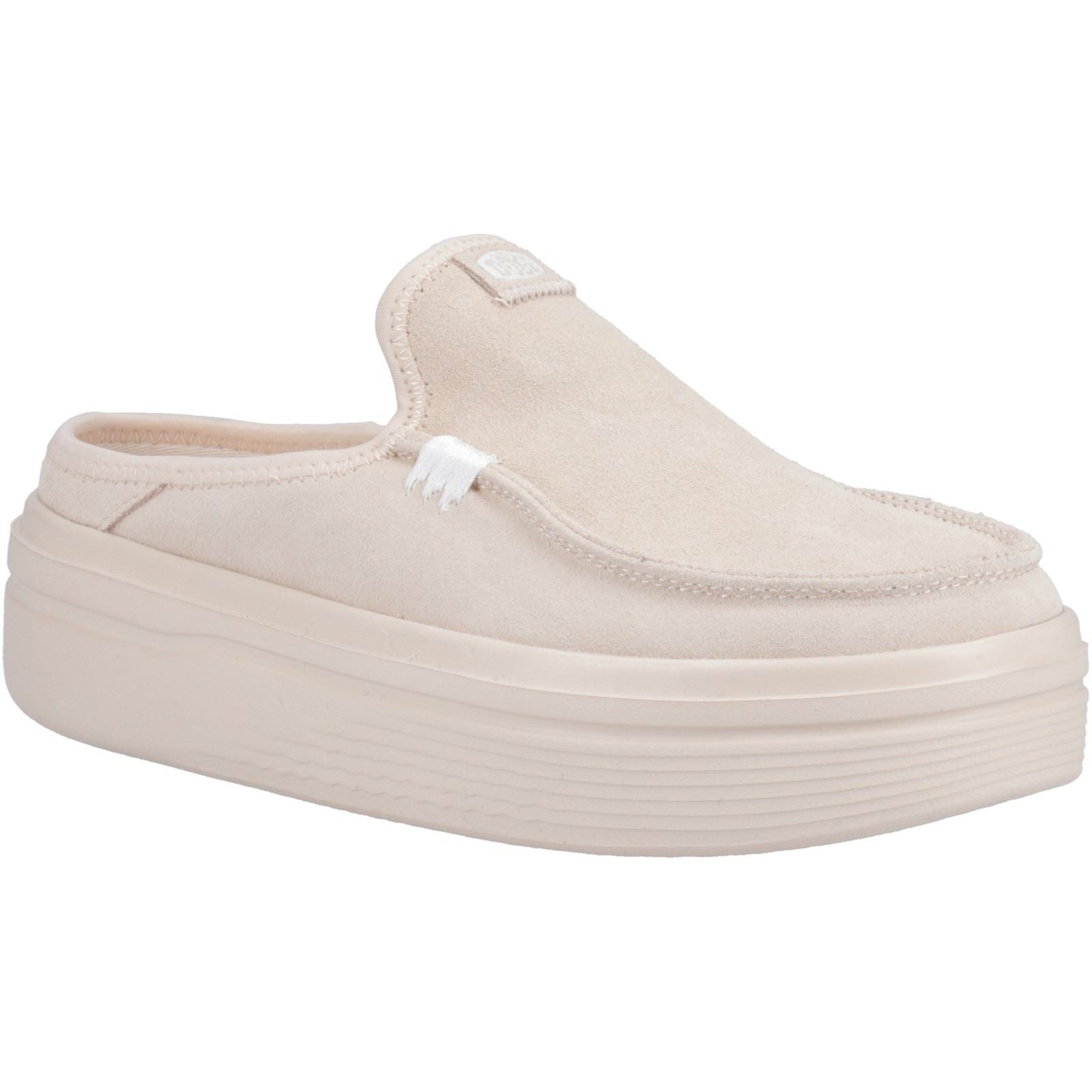 HEYDUDE Austin Lift Classic Leather Women's Blush Mules
