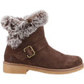 Hush Puppies Hannah Suede Women's Chocolate Winter Ankle Boots