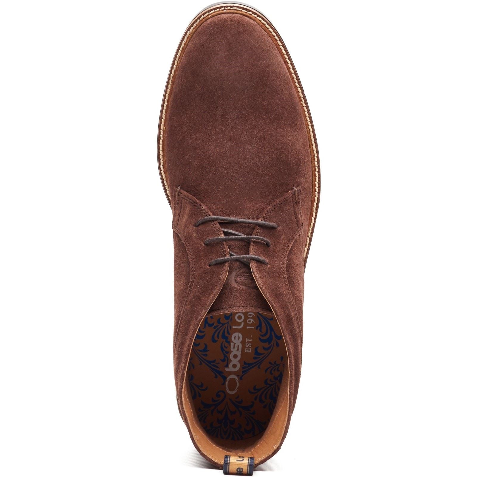 Base London Lincoln Chukka Leather Men's Brown Boots