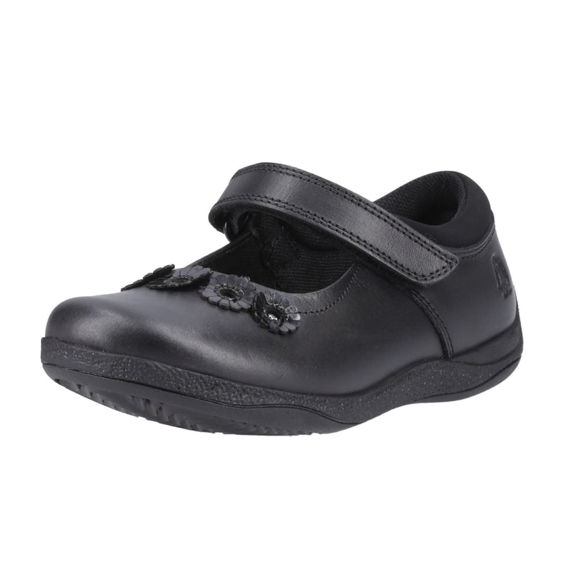 Hush Puppies Christina Junior Leather Girls's Black Shoes