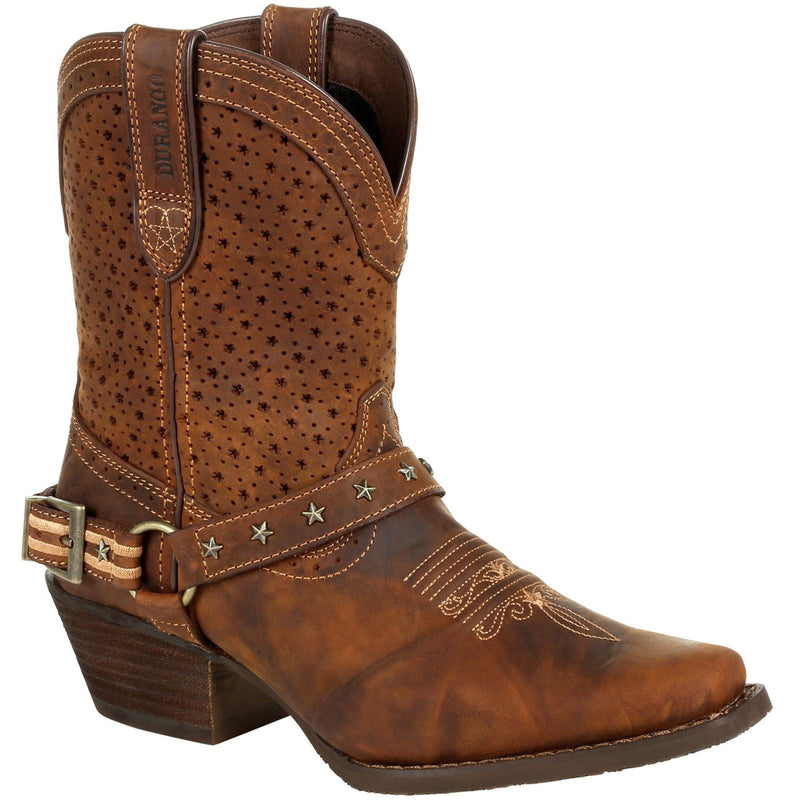 Durango Crush Leather Women's Bomber Brown Boots