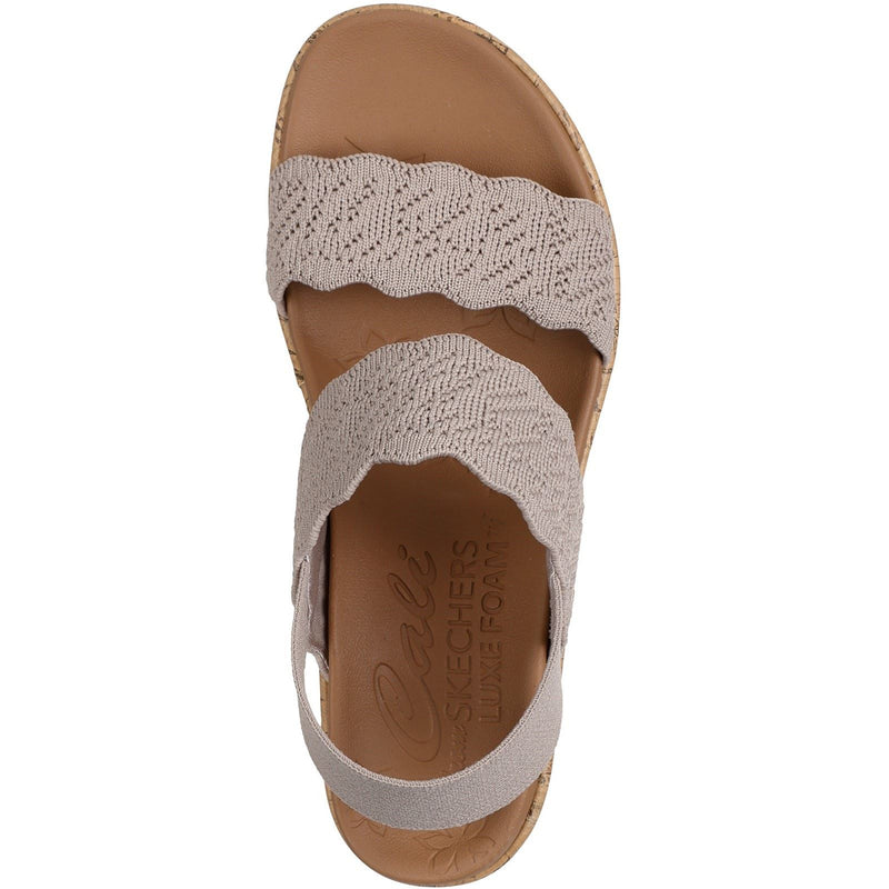 Skechers Beverlee Timeless Touch Textile Women's Taupe Sandals