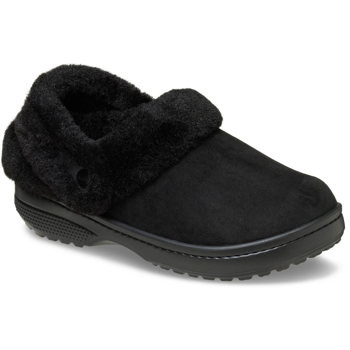 Crocs Unfurgettable Vegan Suede Polyester Women's Black Clogs