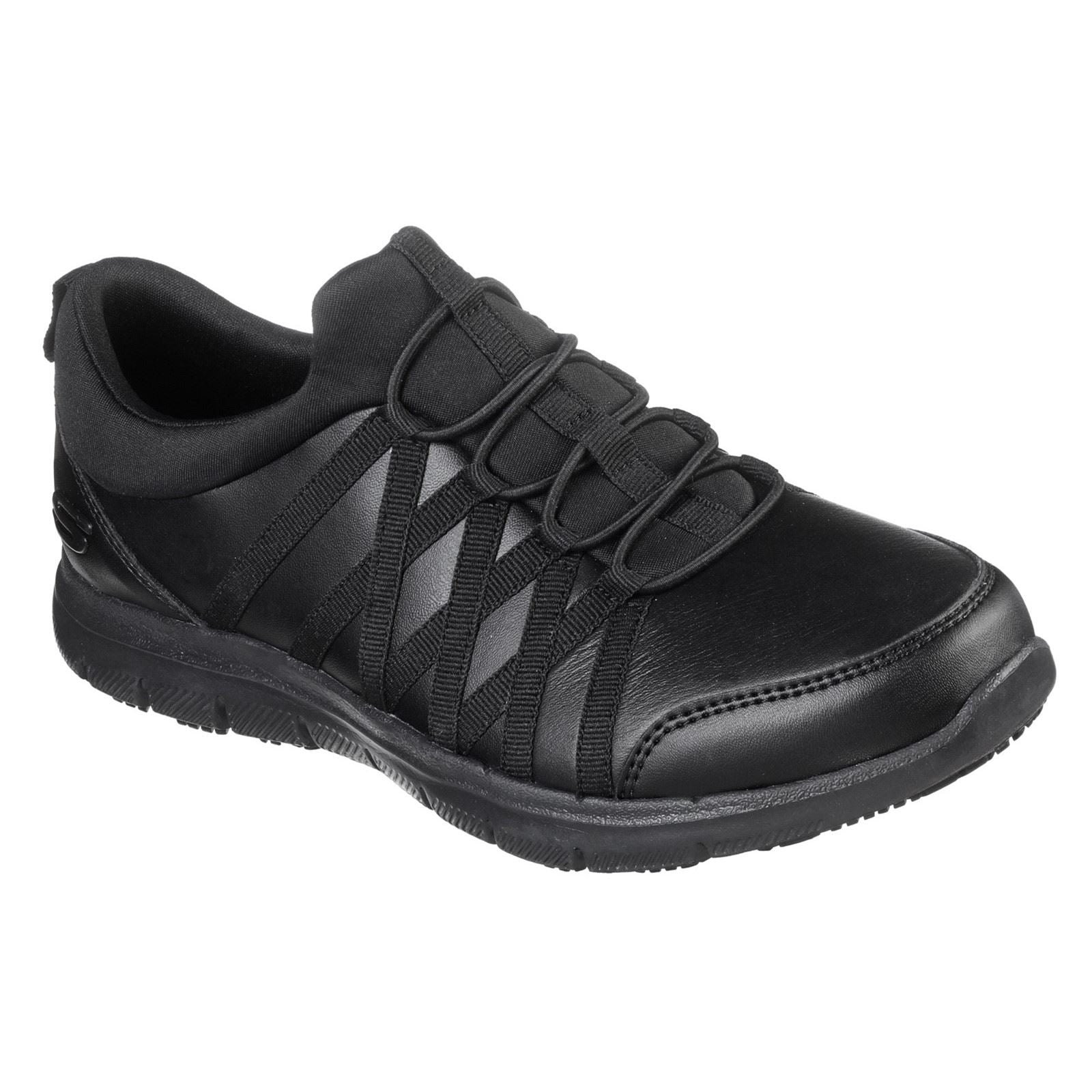 Skechers Workwear Ghenter Dagsby Leather Women's Black Trainers