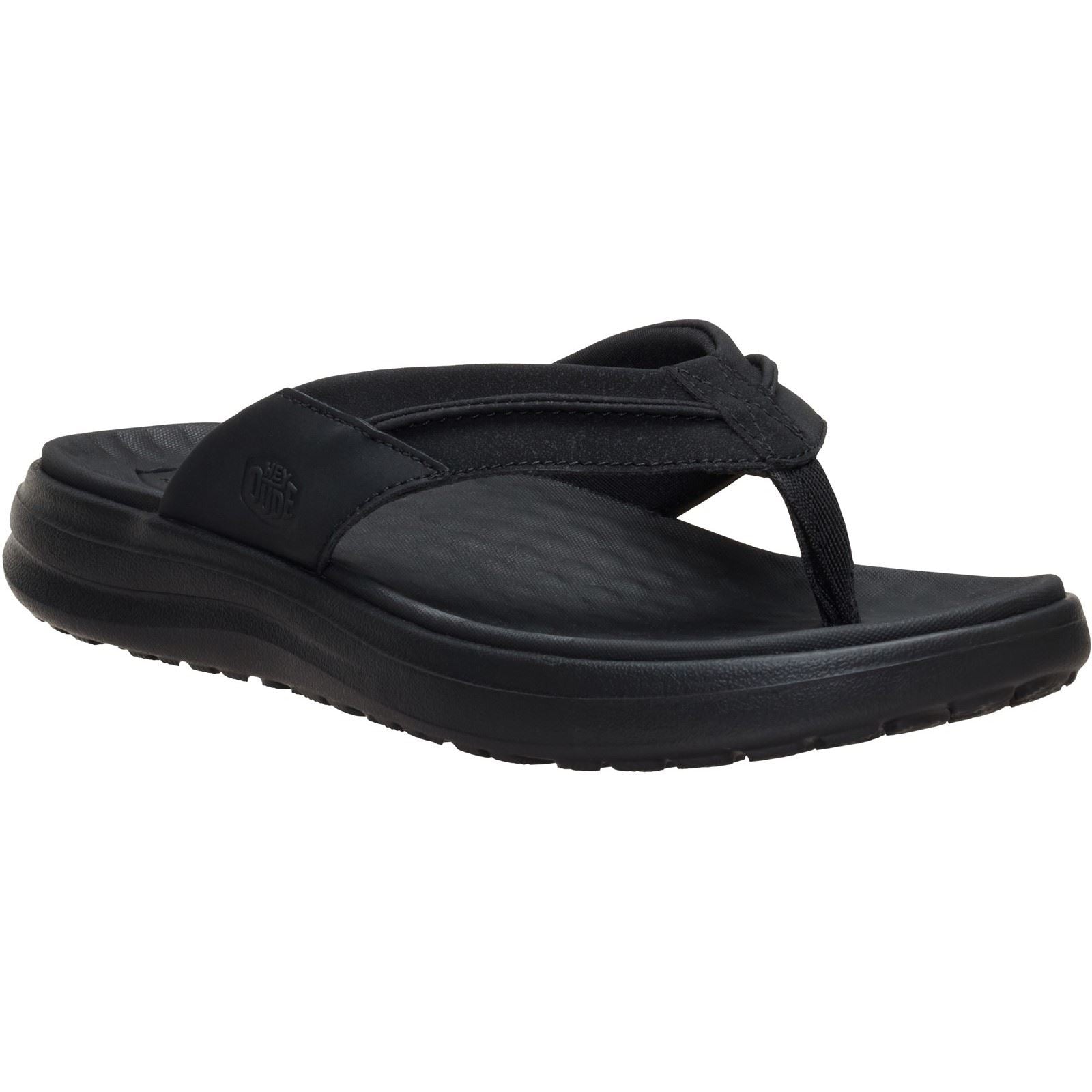 HEYDUDE Finn Polyurethane Men's Black Sandals