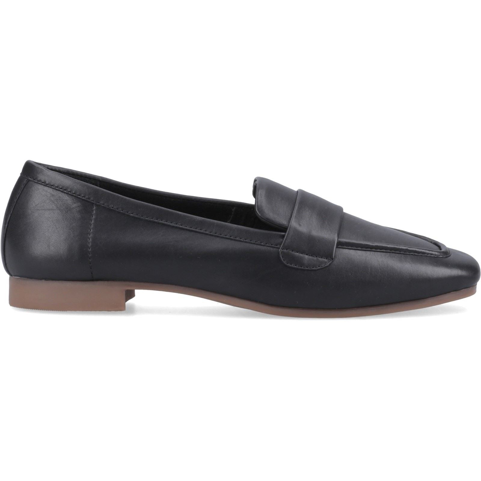 Hush Puppies Sutton Leather Women's Black Loafers