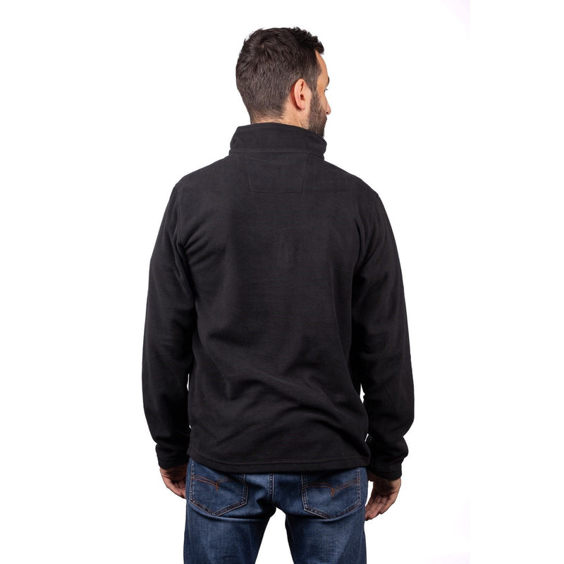 Caterpillar Cat Microfleece Quarter Zip Synthetic Men's Black Sweatshirt