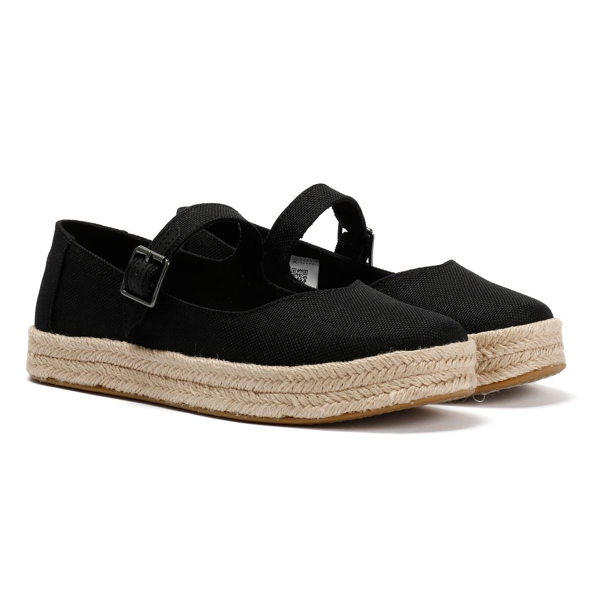 TOMS Carolina Mary Jane Textile Women's Black Espadrilles