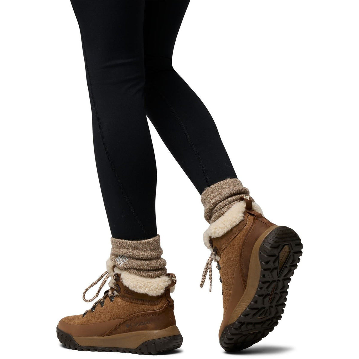 Columbia Burnsider Cozy Leather Women's Brown Hiking Boots