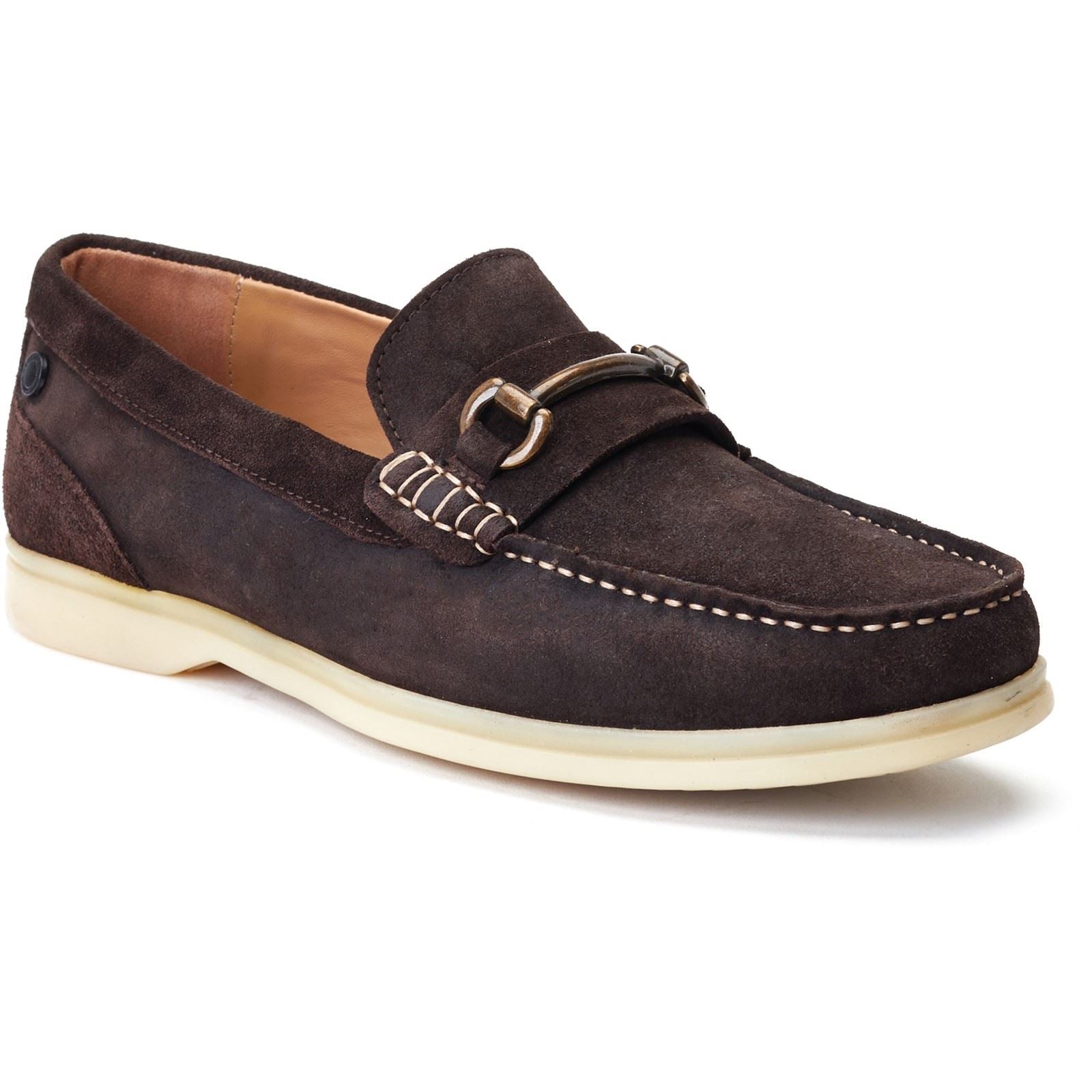 Base London Snapper Leather Men's Burnt Brown Loafers