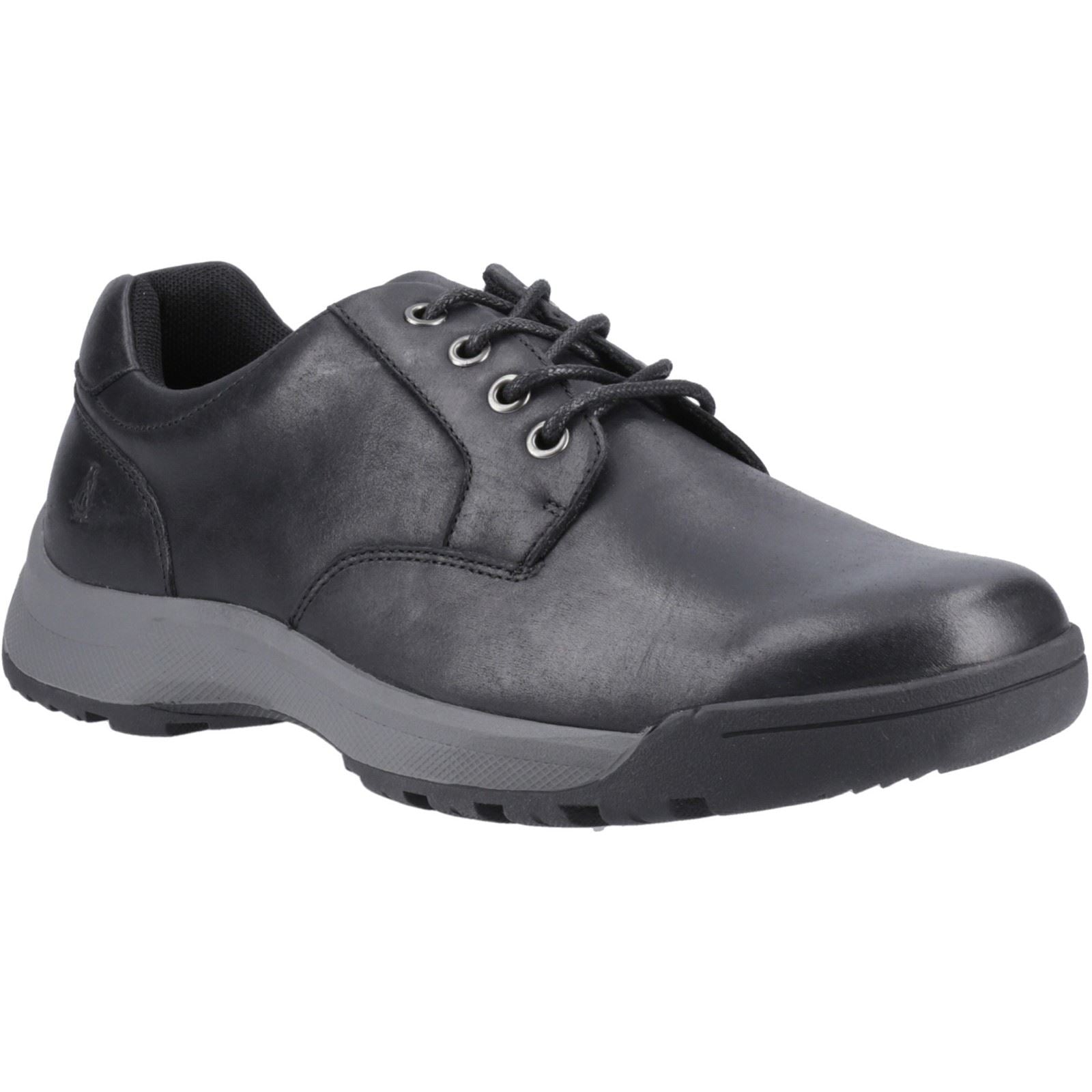 Hush Puppies Vinson Leather Men's Black Lace-Up Shoes