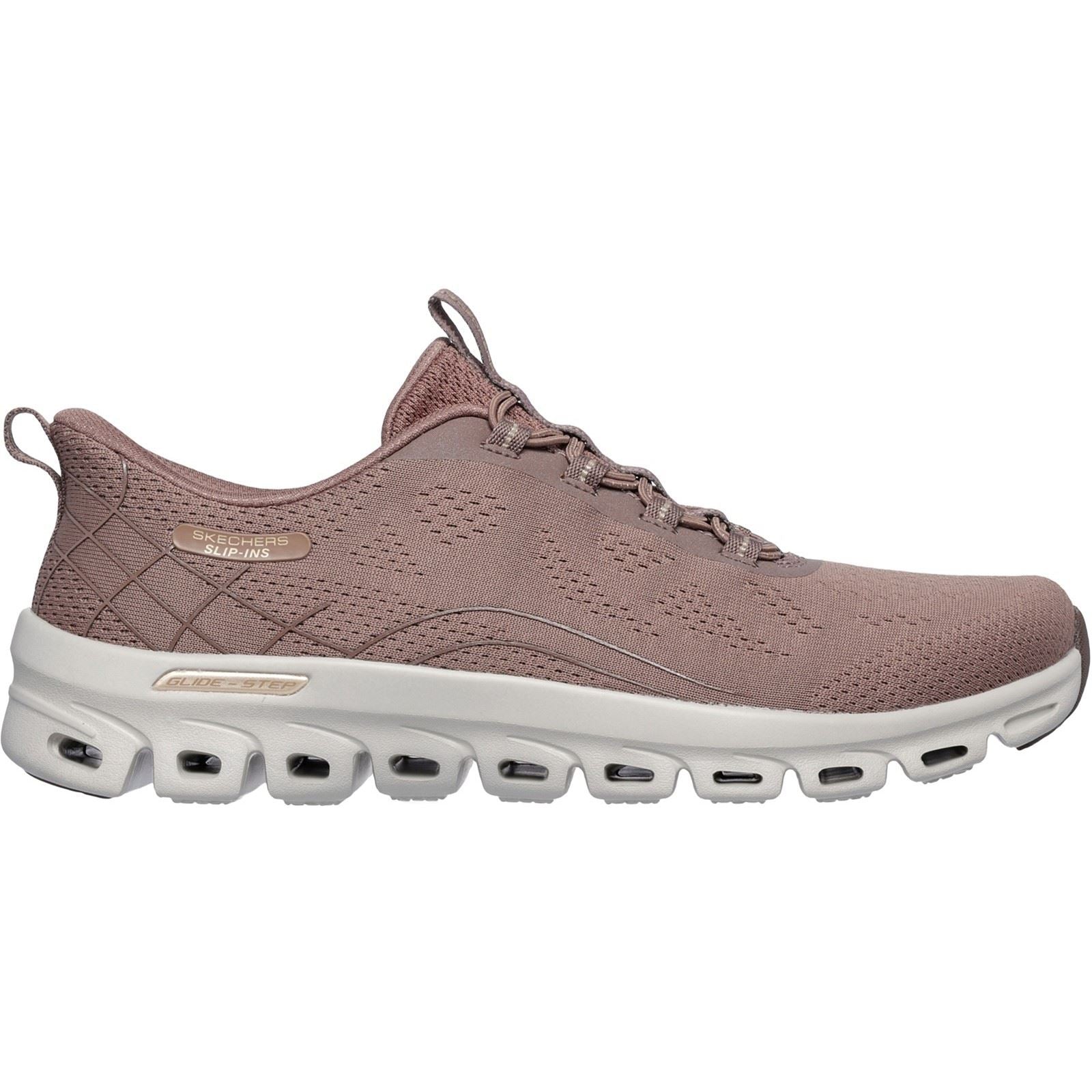 Skechers Glide-Step Elevate Amaze Textile Women's Brown Trainers