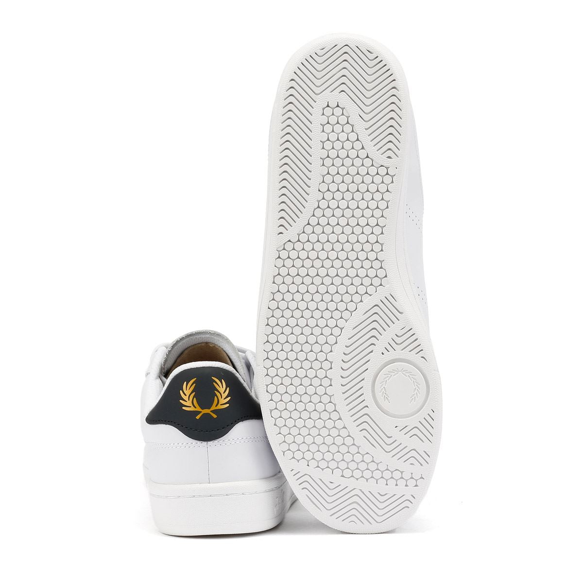 Fred Perry B721 Leather Men's White/Navy Trainers