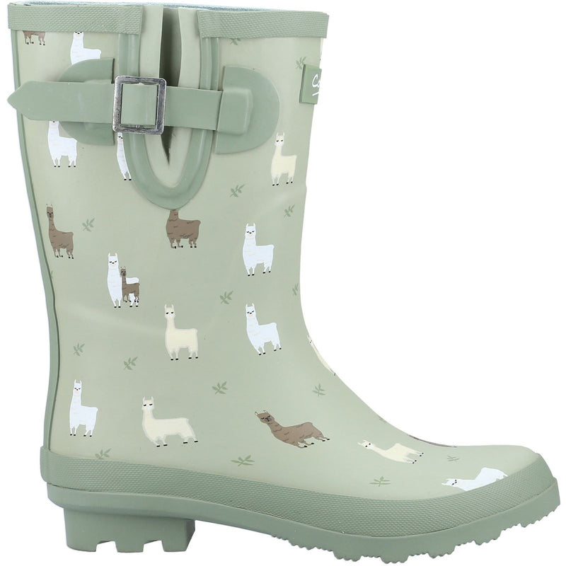Cotswold Farmyard Mid Rubber Alpaca Wellington Boots