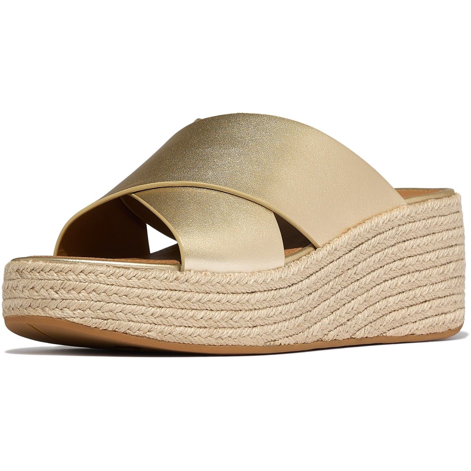 Fitflop Platfforms Leather Women's Platino Sandals