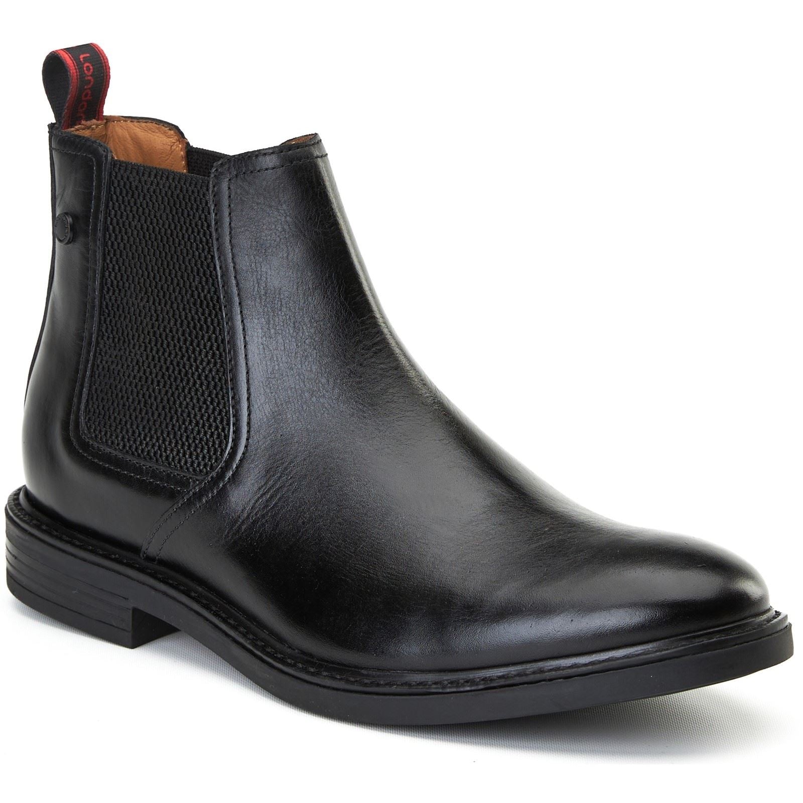 Base London Sussex Leather Men's Black Boots