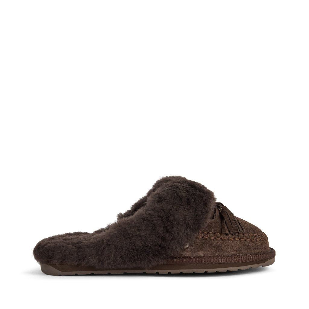 Emu Australia Tahnee Suede Women's Chocolate Slippers