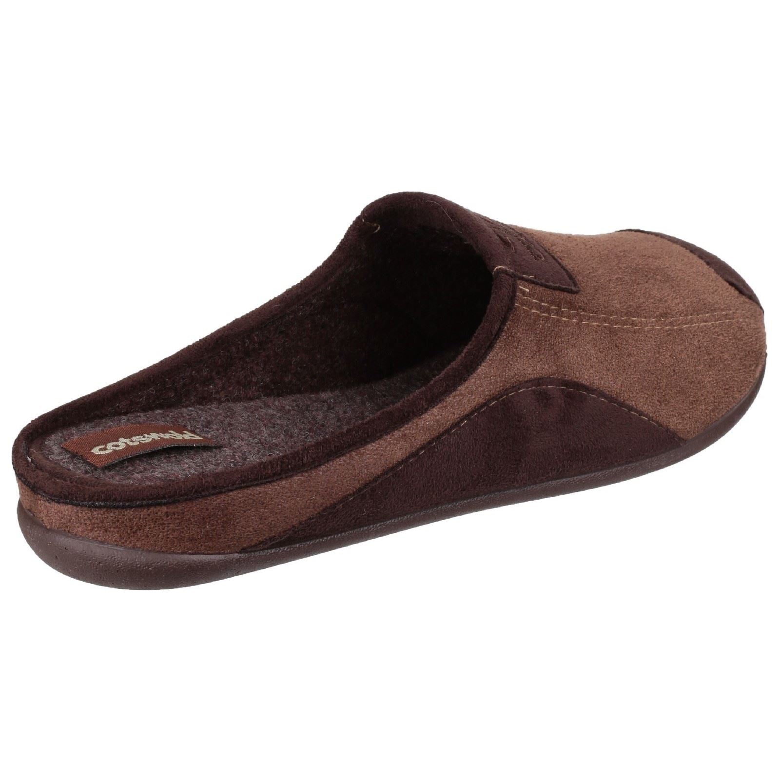 Cotswold Westwell Textile Men's Brown Slippers