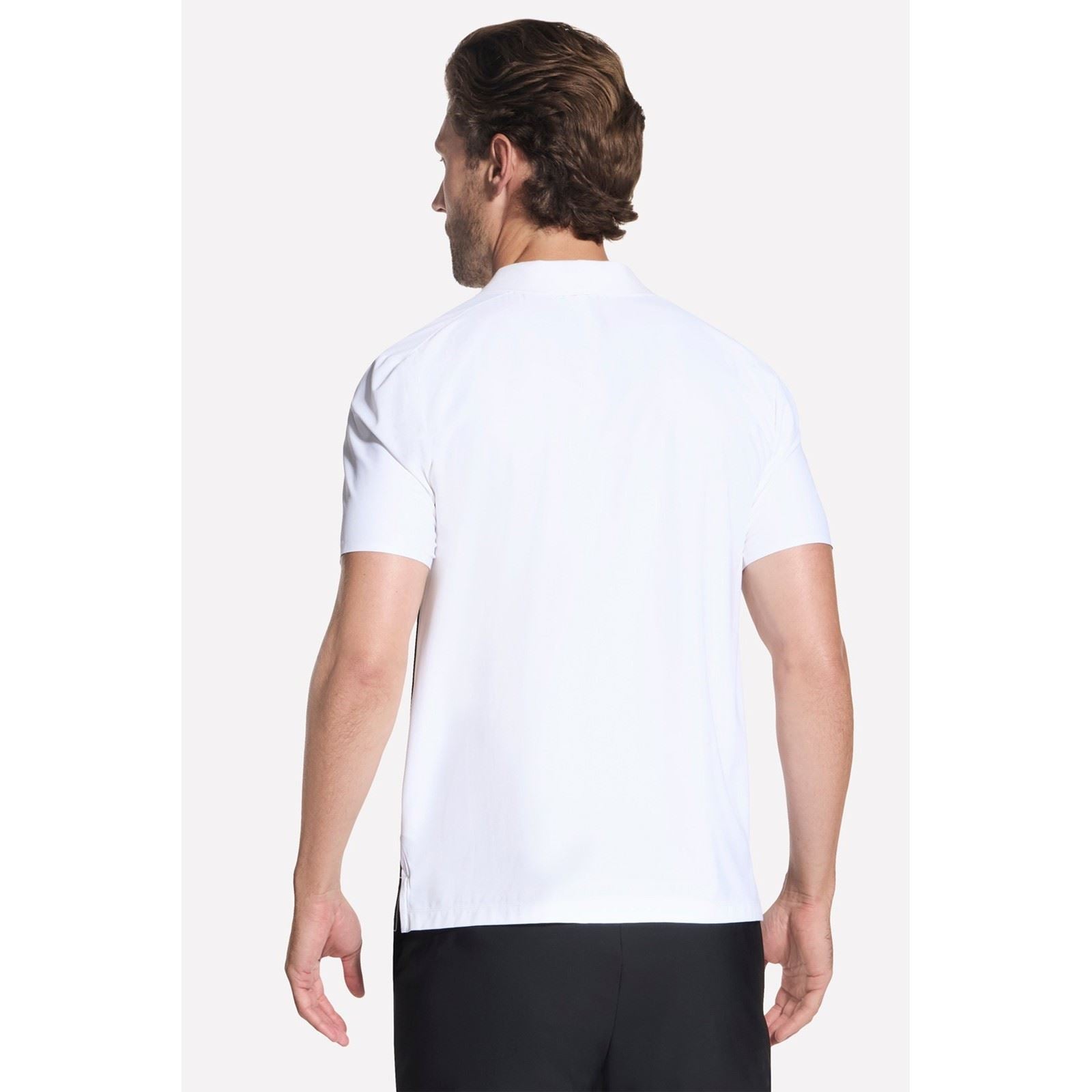 Skechers Skechers Ace Tour Polo Polyester Men's White Polo Shirt