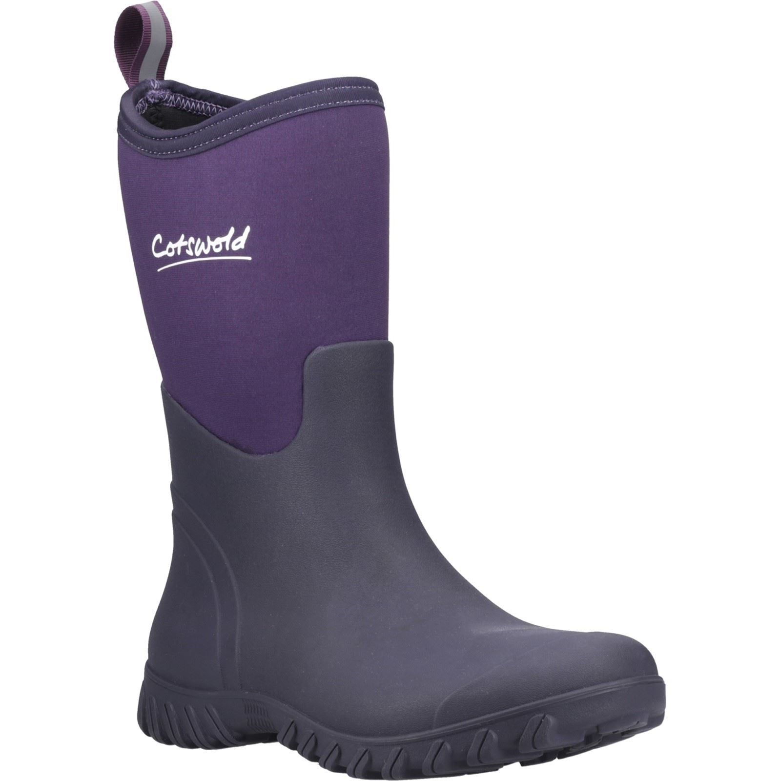 Cotswold Ashmead Rubber Women's Purple Wellington Boots
