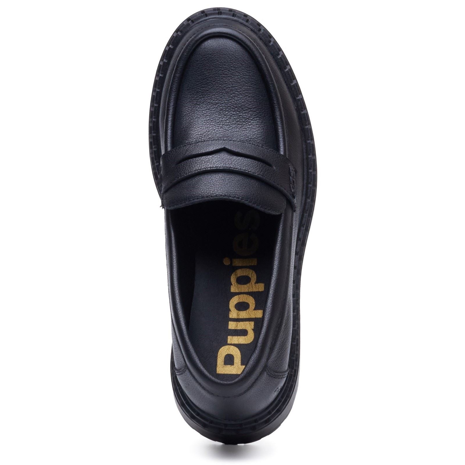 Hush Puppies Odessa Leather Women's Black Loafers