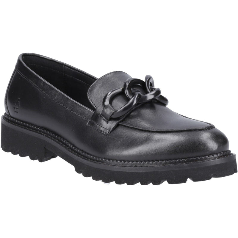 Hush Puppies Gianna Leather Women's Black Loafers