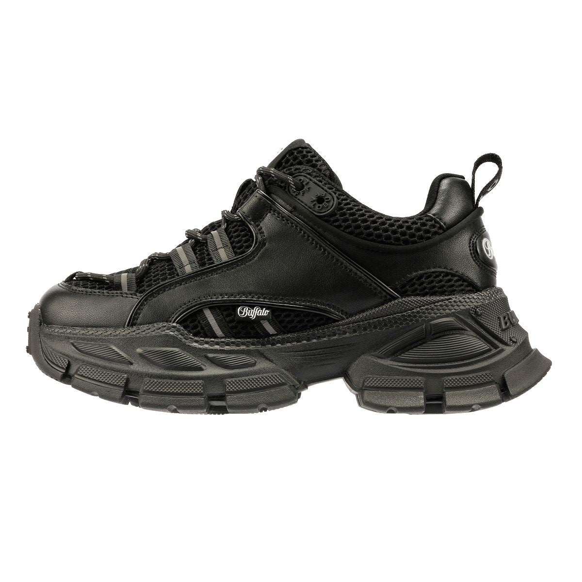 Buffalo Saturn Lace Women's Black Trainers