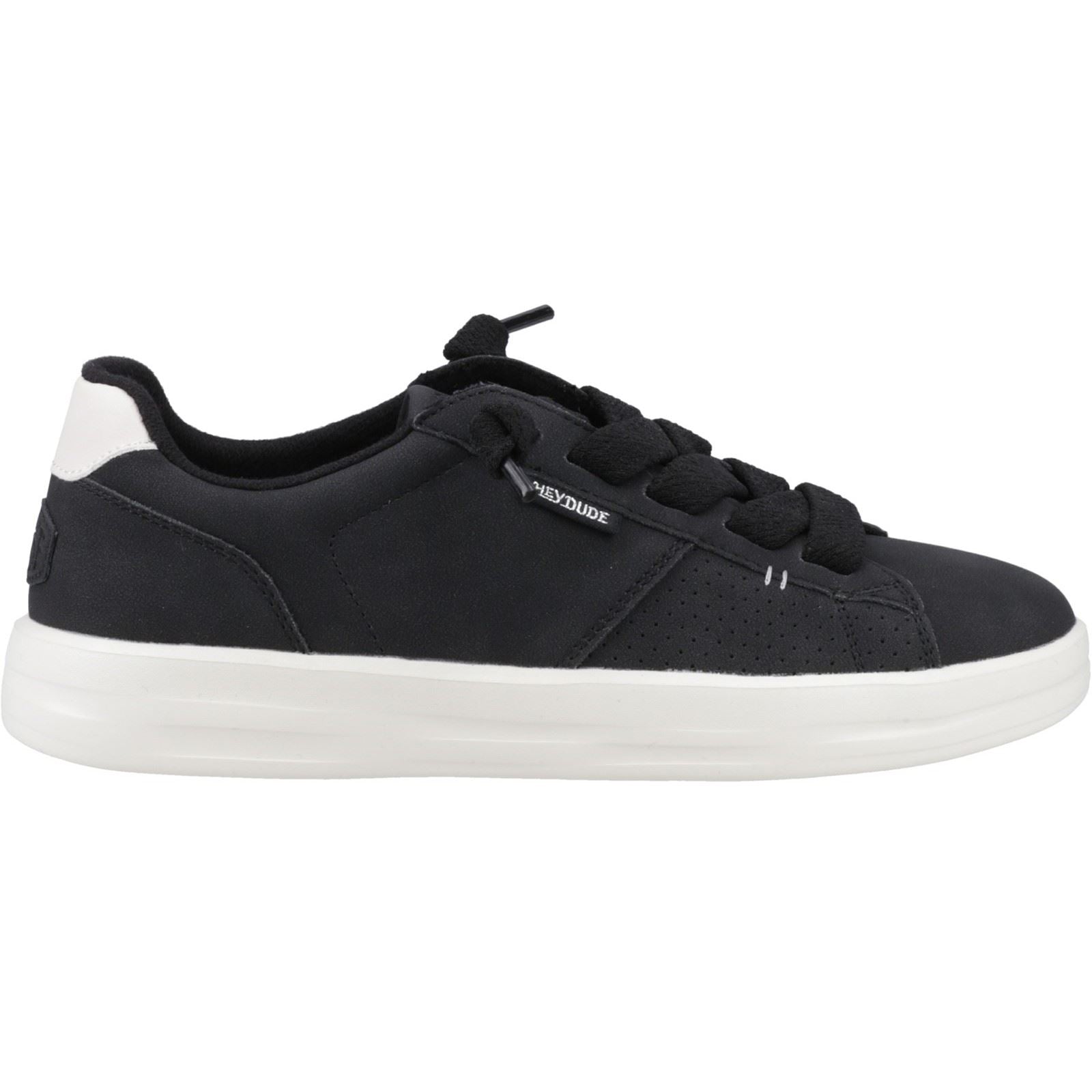 HEYDUDE Karina Duo Classic Synthetic Women's Black Trainers