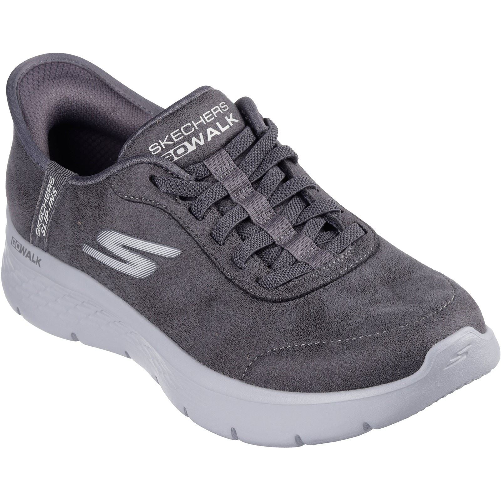 Skechers Go Walk Flex Mali Textile Women's Charcoal Trainers
