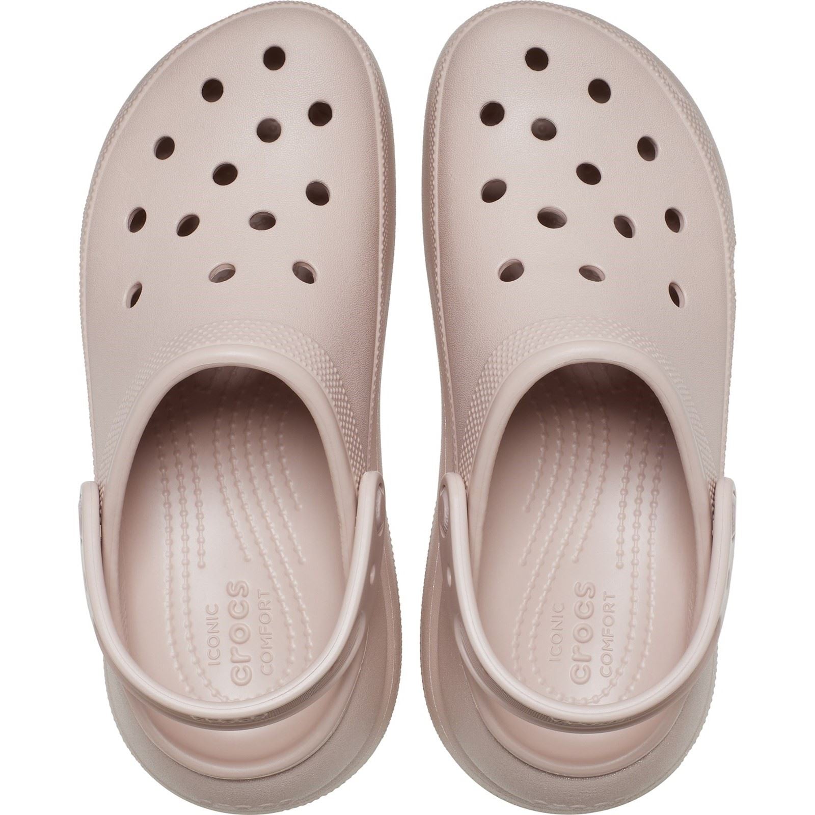Crocs Classic Crush Synthetic Pink Clay Clogs