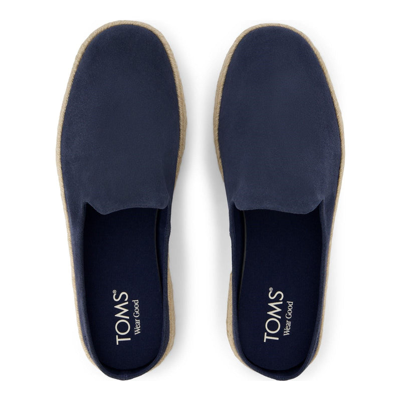TOMS Santiago Mule Leather Men's Navy Mules