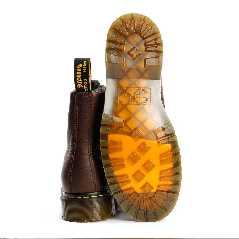 Dr. Martens 1460 Pascal Warm Lined 8 Eye Leather Dark Brown Boots