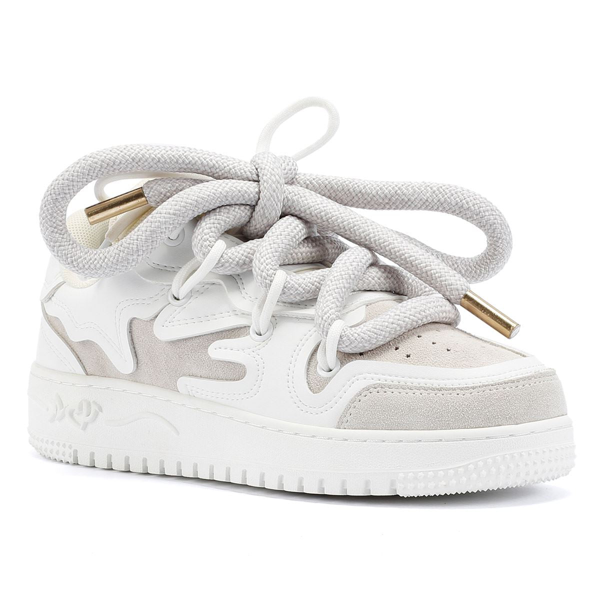 Acupuncture Acu Fat Laces Suede White Trainers