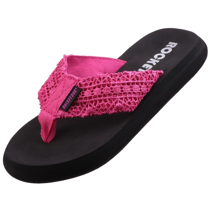 Rocket Dog Spotlight Lima Fabric Women's Pink Flip Flops