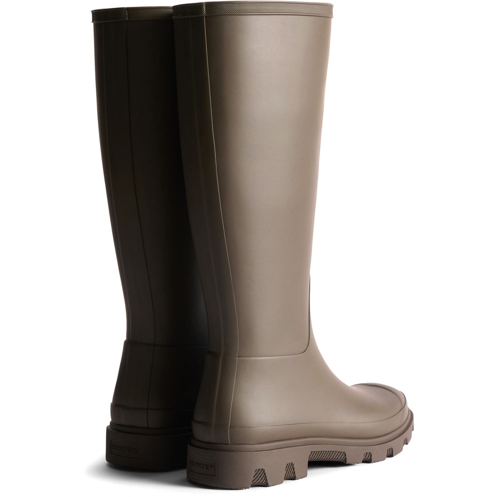 Hunter Downpour Tall Boot Rubber Men's Chocolate Brown Wellington Boots