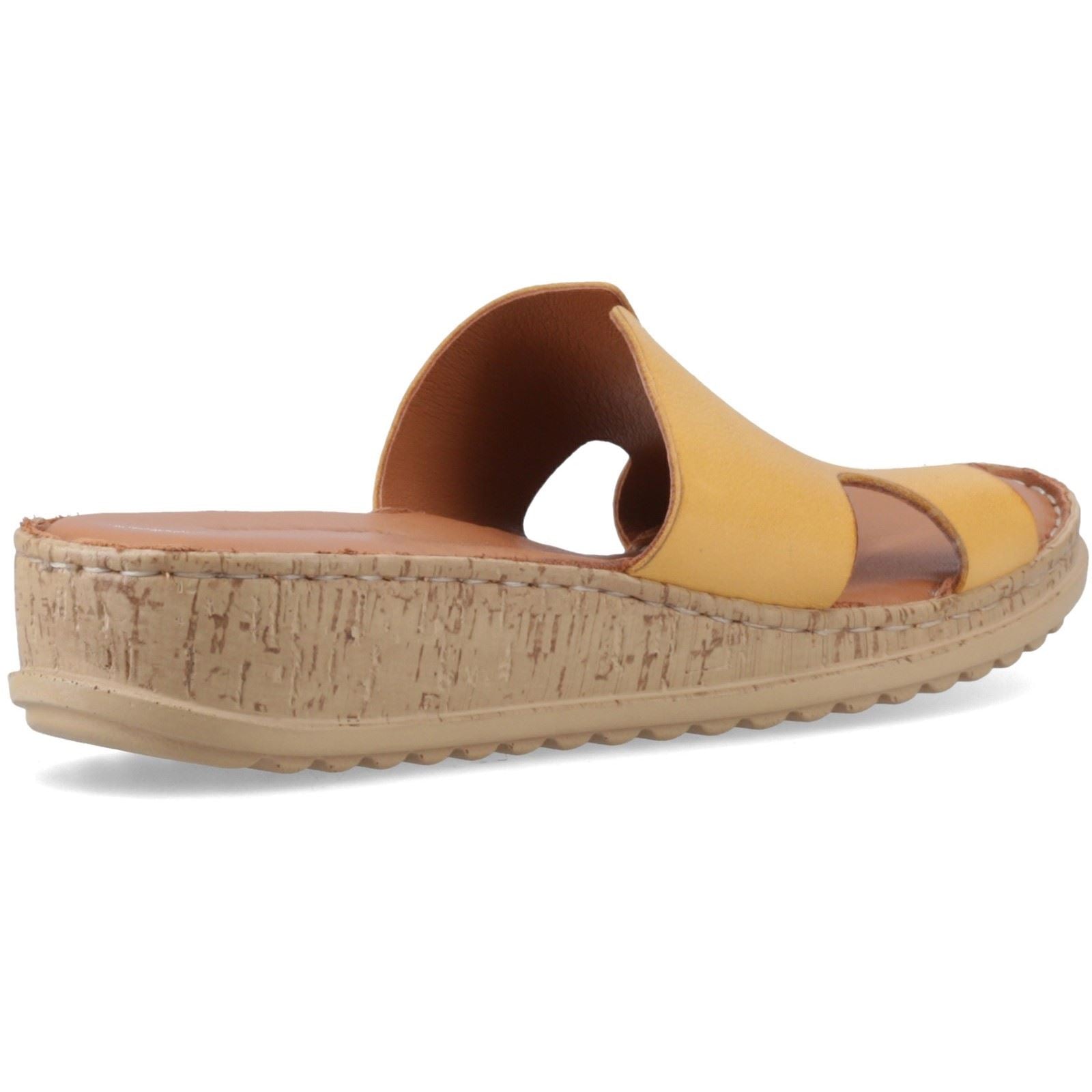 Hush Puppies Eloise Leather Women's Mustard Sandals